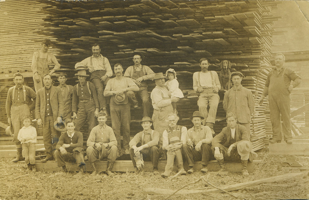 Wells' Lumber Camp, group photo.