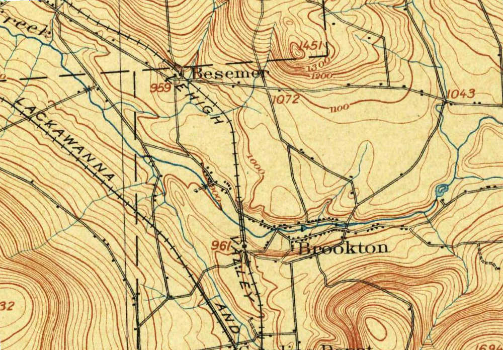 Topo map from 1900