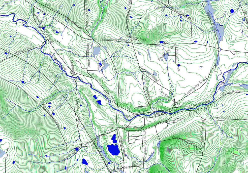 Topo map from 2013