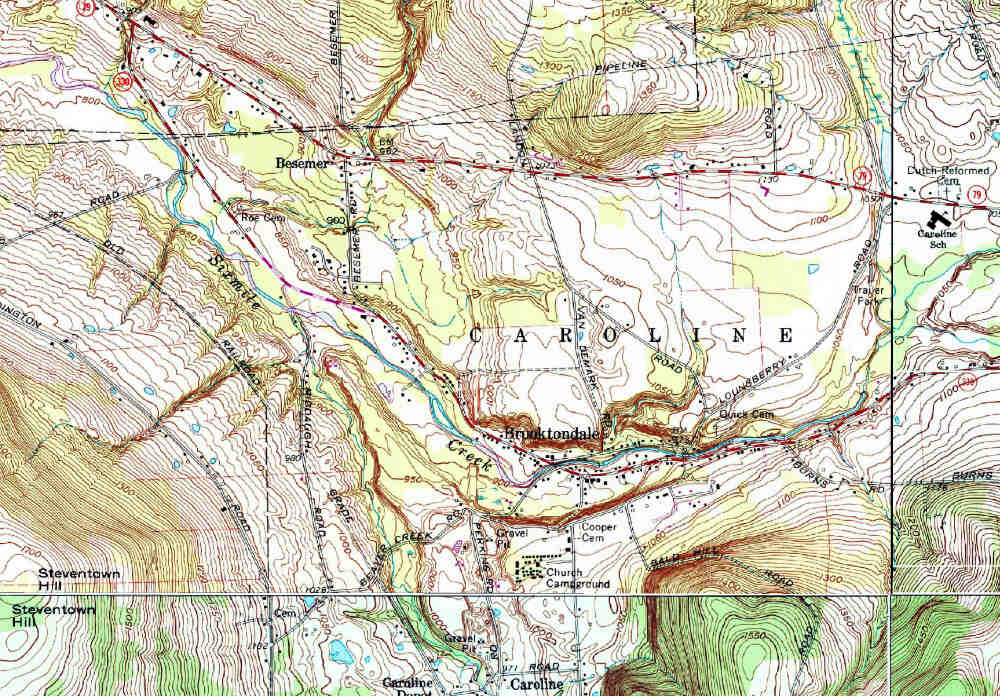 Topo map from 1944